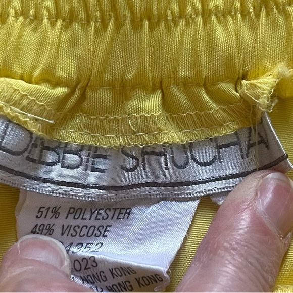 Vintage Debbie Shuchat Yellow Fit & Flare Skirt Size 8 - Picture 8 of 11